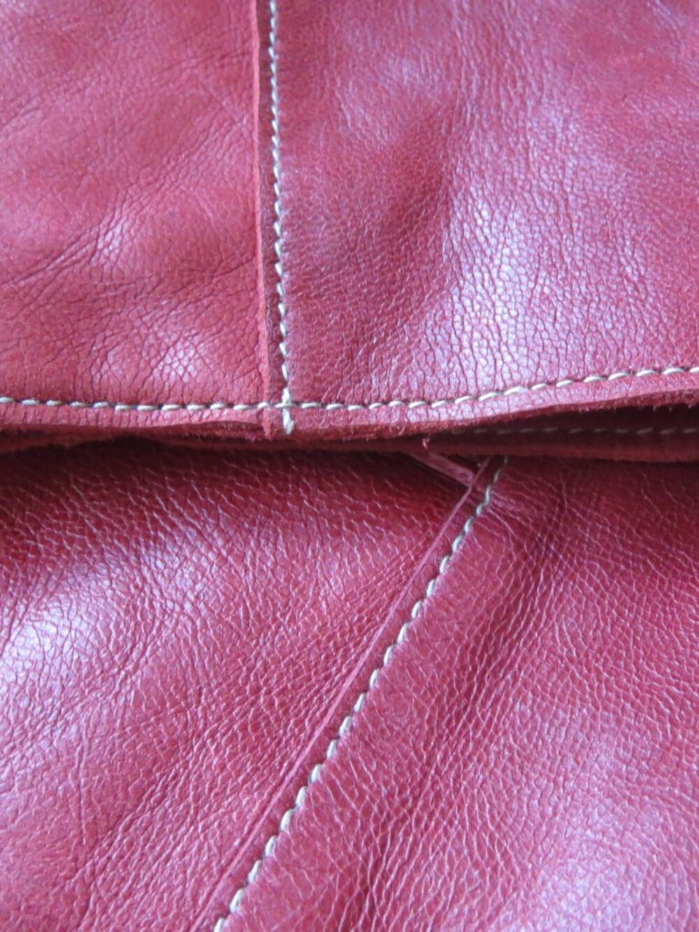 Vintage Mossimo Women's Red Leather XL Jacket - Picture 12 of 12